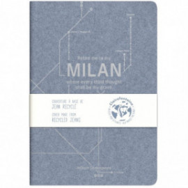 Clairefontaine Rhodia Jeans notebook A4 21x29,7cm, Milan metro, 90gr, lined, 96 pages, 083532
