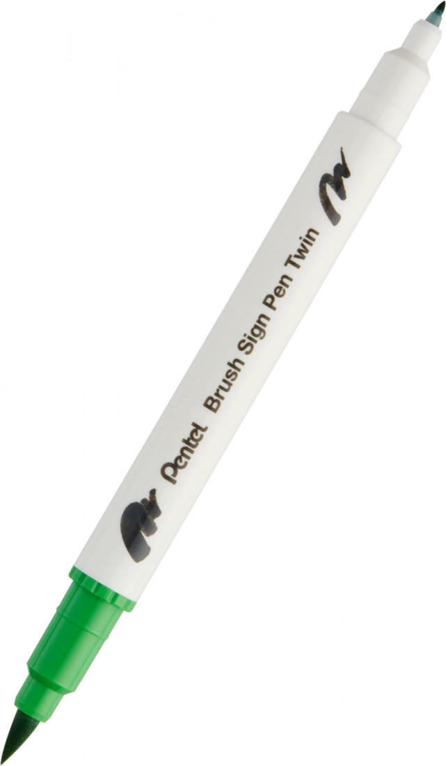 Pentel Artist Brush Sign Pen Twin T111 Light Green