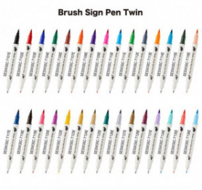 Pentel Artist Brush Sign Pen Twin T111 Light Green