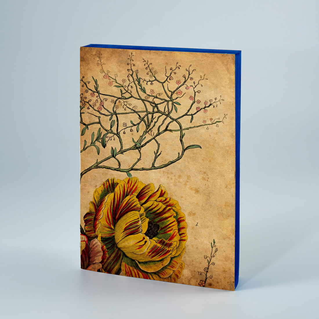 ANTIQUE NOTEBOOK - CANVAS BOOK Flowers 2 LIBRI MUTI