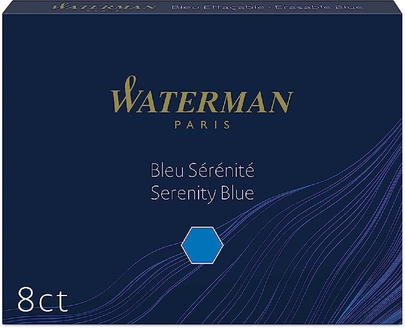 Waterman Ink Cartridges Blue 8pcs