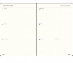 Leuchtturm 1917 Weekly Planner 18 Months 2023 - 2024 A5 Lilac Hard Cover