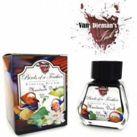 Van Diemans Birds of a Feather - Mandarin Duck Wing - Fountain Pen 30ml Ink