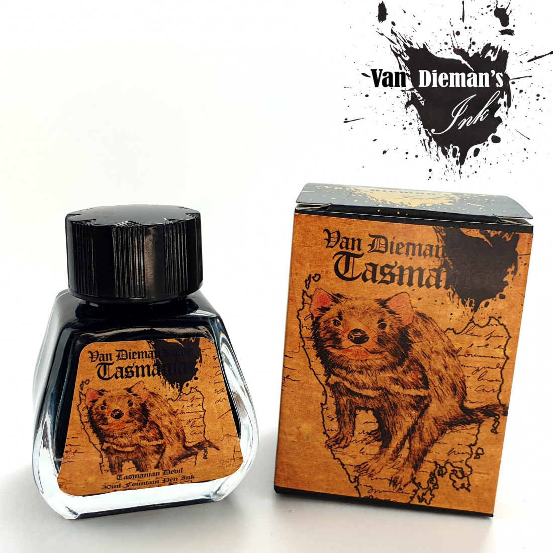Van Diemans Tasmania - Tasmanian devil  - fountain pen 30ml Ink