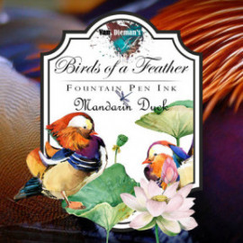 Van Diemans Birds of a Feather - Mandarin Duck Breast - Fountain Pen 30ml Ink