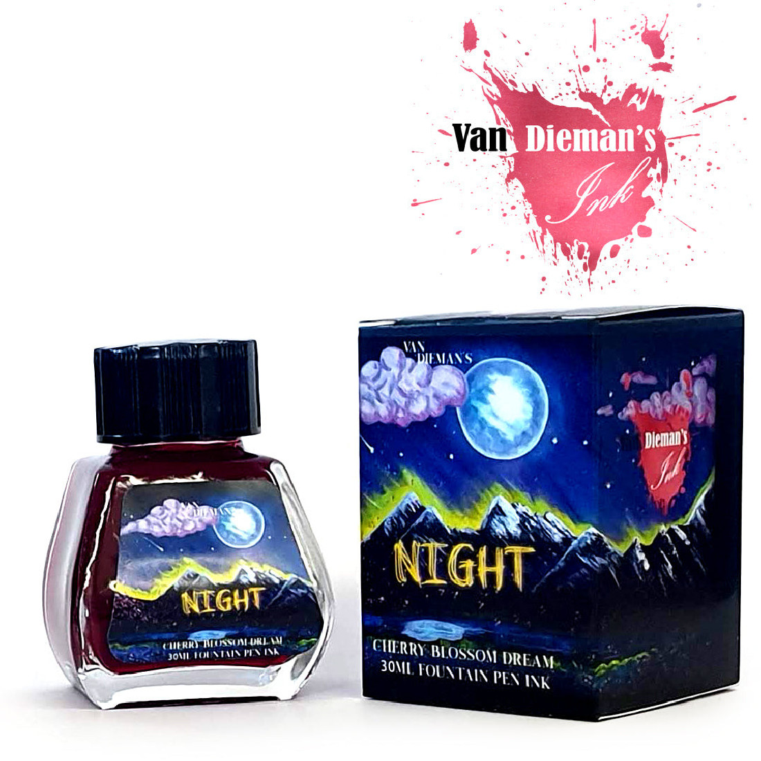 Van Diemans Night - Cherry Blossom Dream - Fountain Pen 30ml Ink