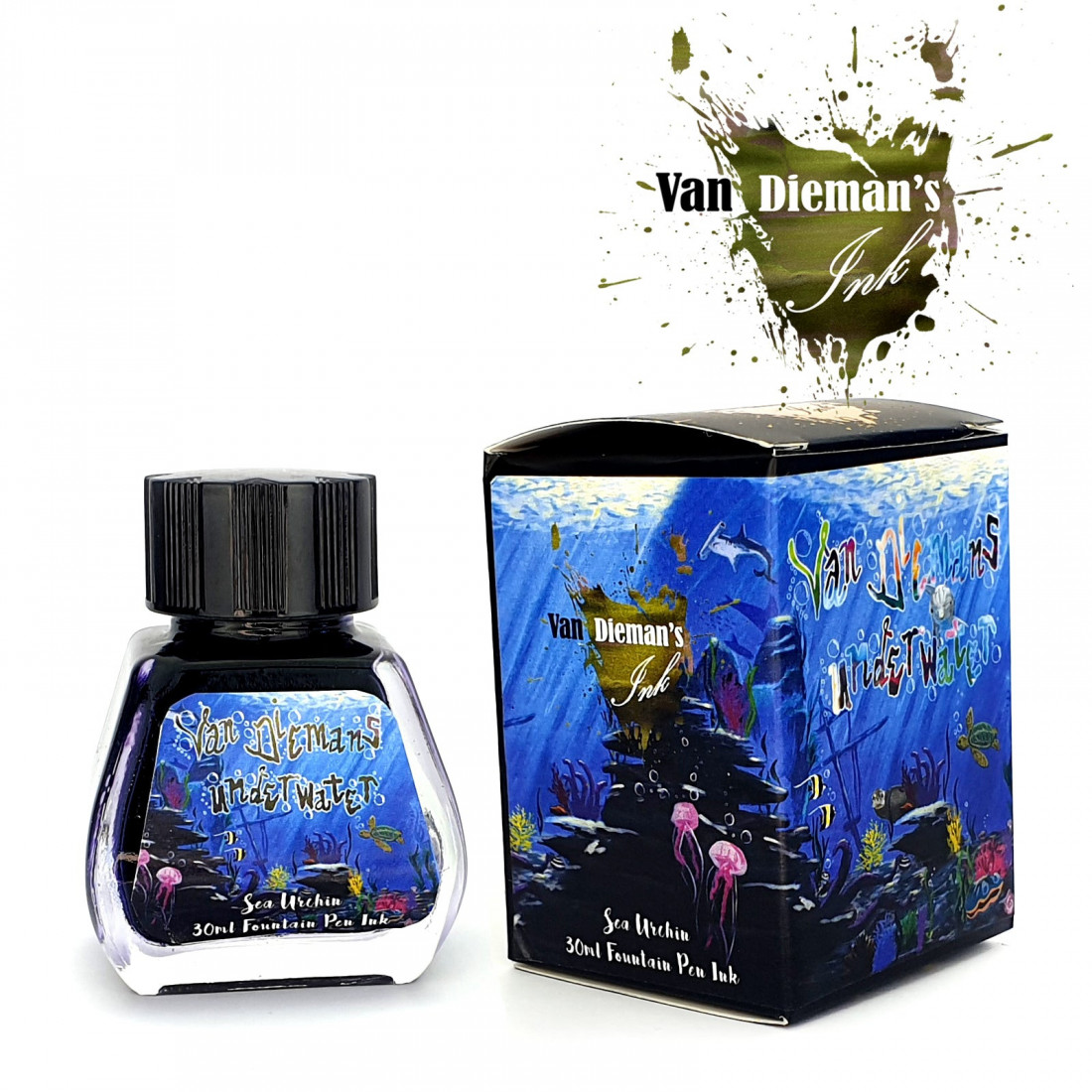 Van Diemans Underwater - Sea Urchin - Fountain Pen 30ml Ink