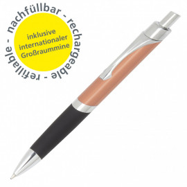 ONLINE  Sporty retractable Ballpen Rose Gold