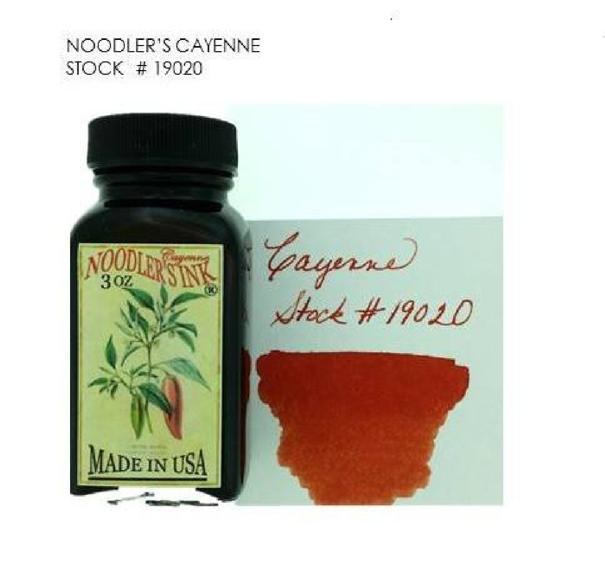 Noodlers ink Cayenne 90ml  19020