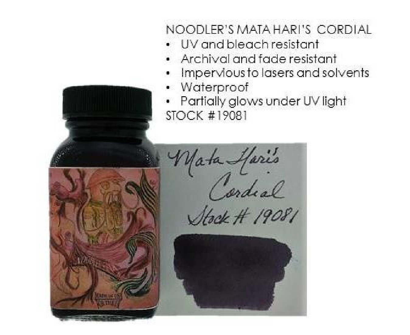 Noodlers ink Mata Haris Cordial 90ml  19081