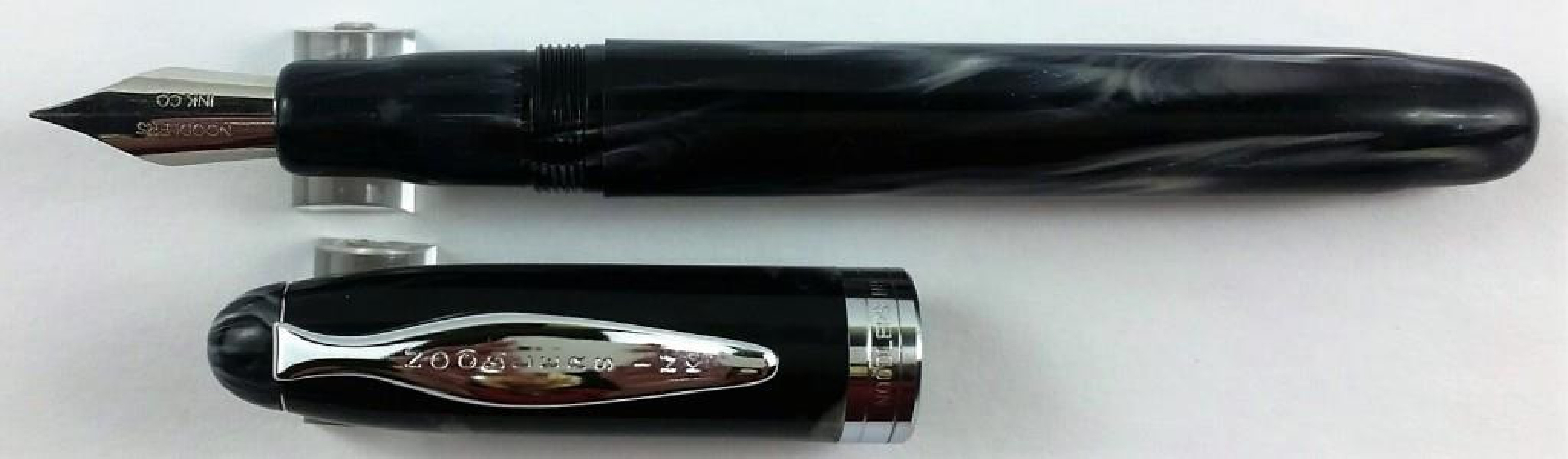 Noodlers Ivory Darkness Ahab Flex 15028  Fountain Pen
