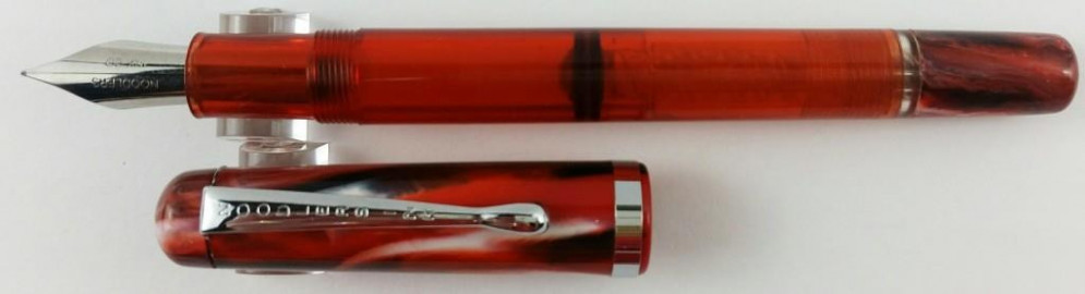 Noodlers 14040 Northern Pike (Red/Blk/White) Konrad Flex 14040  Fountain Pen
