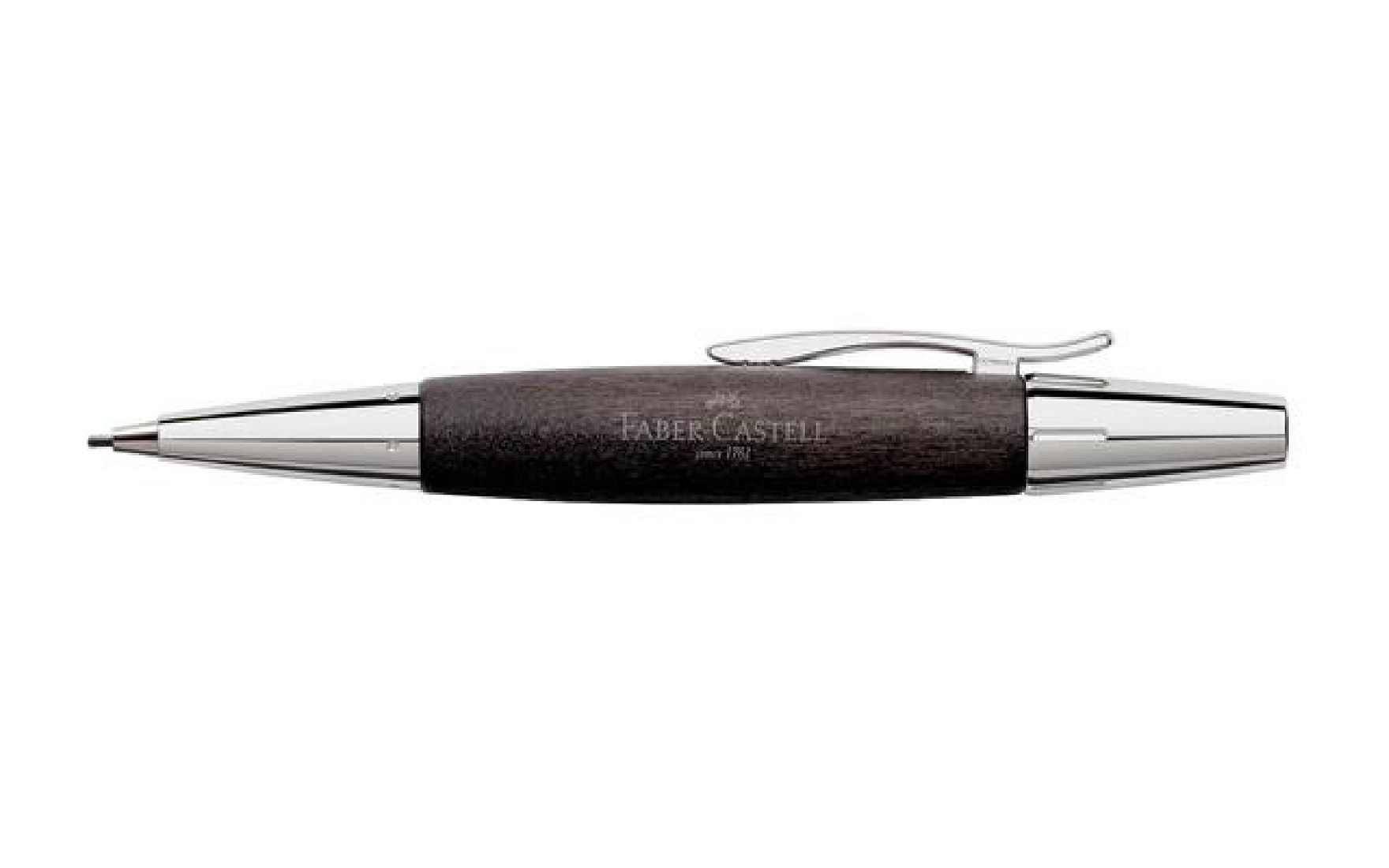 Faber Castell E-Motion wood Black Chrome Twist Pencil  138383