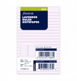 Lavender Ruled Notepaper Refill - Mini 513015 Filofax