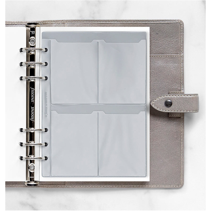 buisness card binder OfficeWerks Professional Business Card Organizer with Black Padded PU Leather Cover, Holds 160 Business Cards main image 1