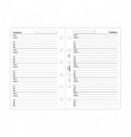 Filofax Refill Pocket 210201 Contacts