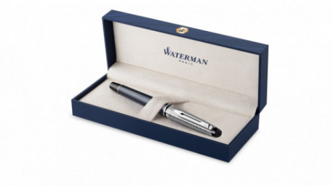 Waterman Expert Deluxe Metallic Stone Grey Lacquer CT Fountain Pen