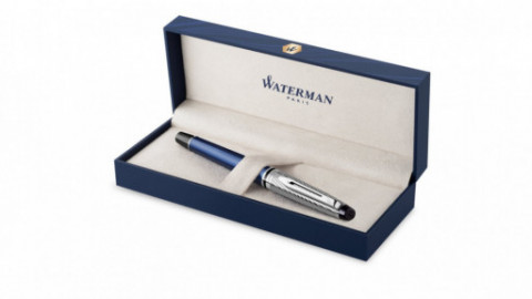 Waterman Expert Deluxe Metallic Blue Lacquer CT Fountain Pen