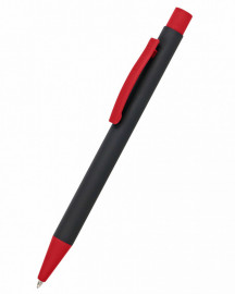 Online ballpen KS Soft Metal Black and Red