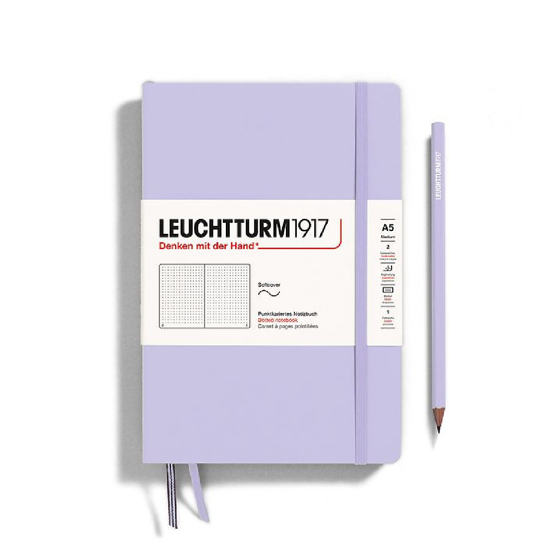 Leuchtturm 1917 Notebook A5 Lilac Dotted Soft Cover