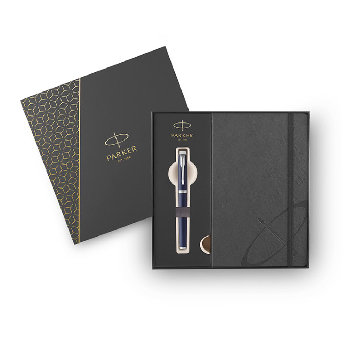 Parker IM Core Blue CT Set Fountain pen and Notebook