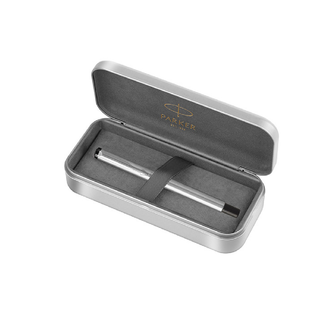 Parker Vector Stainless Steel CT Set Rollerball and Tin box