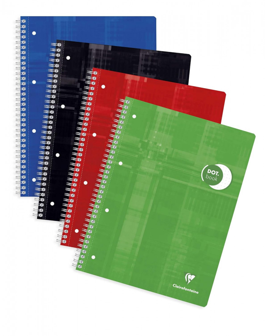 Clairefontaine Rhodia 8253C Spiral-Bound Notebook Dot Book 22 x 29 cm 160 Pages Dotted Perforated 4 Holes