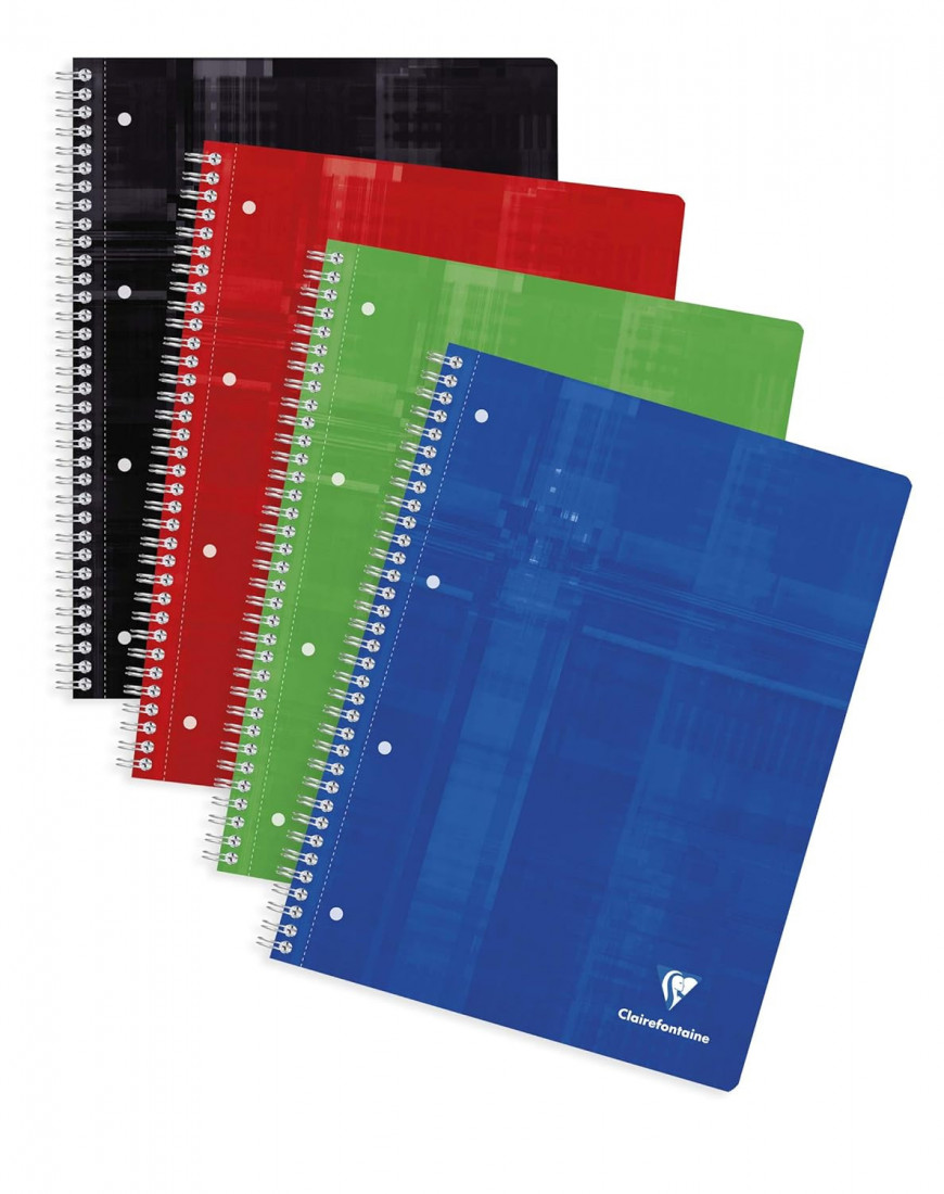 Clairefontaine A4 cahier blue lined with margin 96 pages 90g
