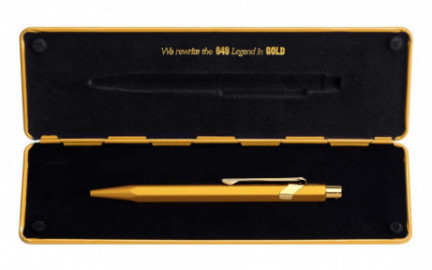 CARAN DACHE 849 with holder Goldbar ballpoint pen