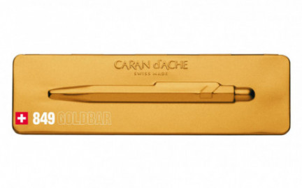 CARAN DACHE 849 with holder Goldbar ballpoint pen