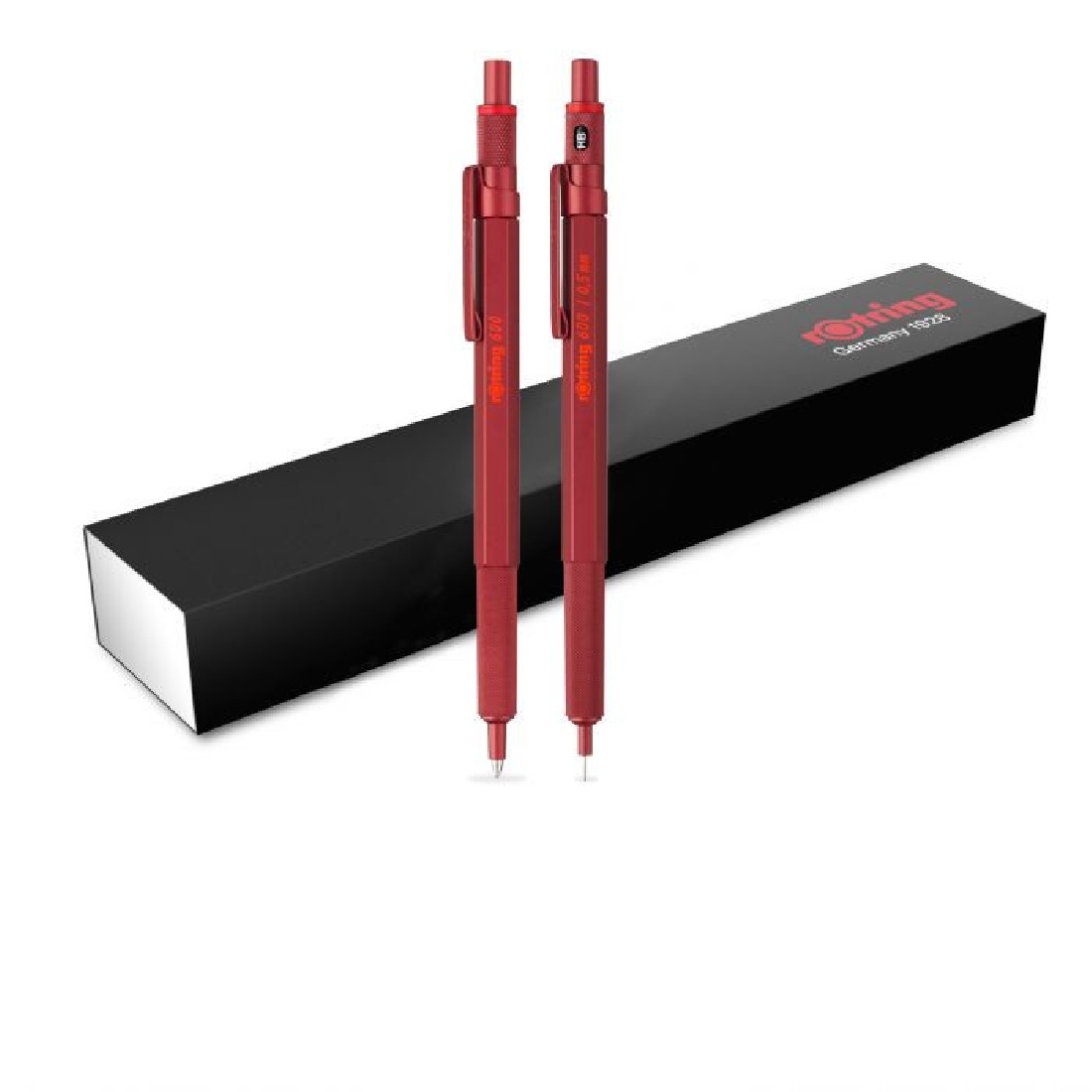 Rotring 600 Red Set Ballpen and Mechanical Pencil 0.5