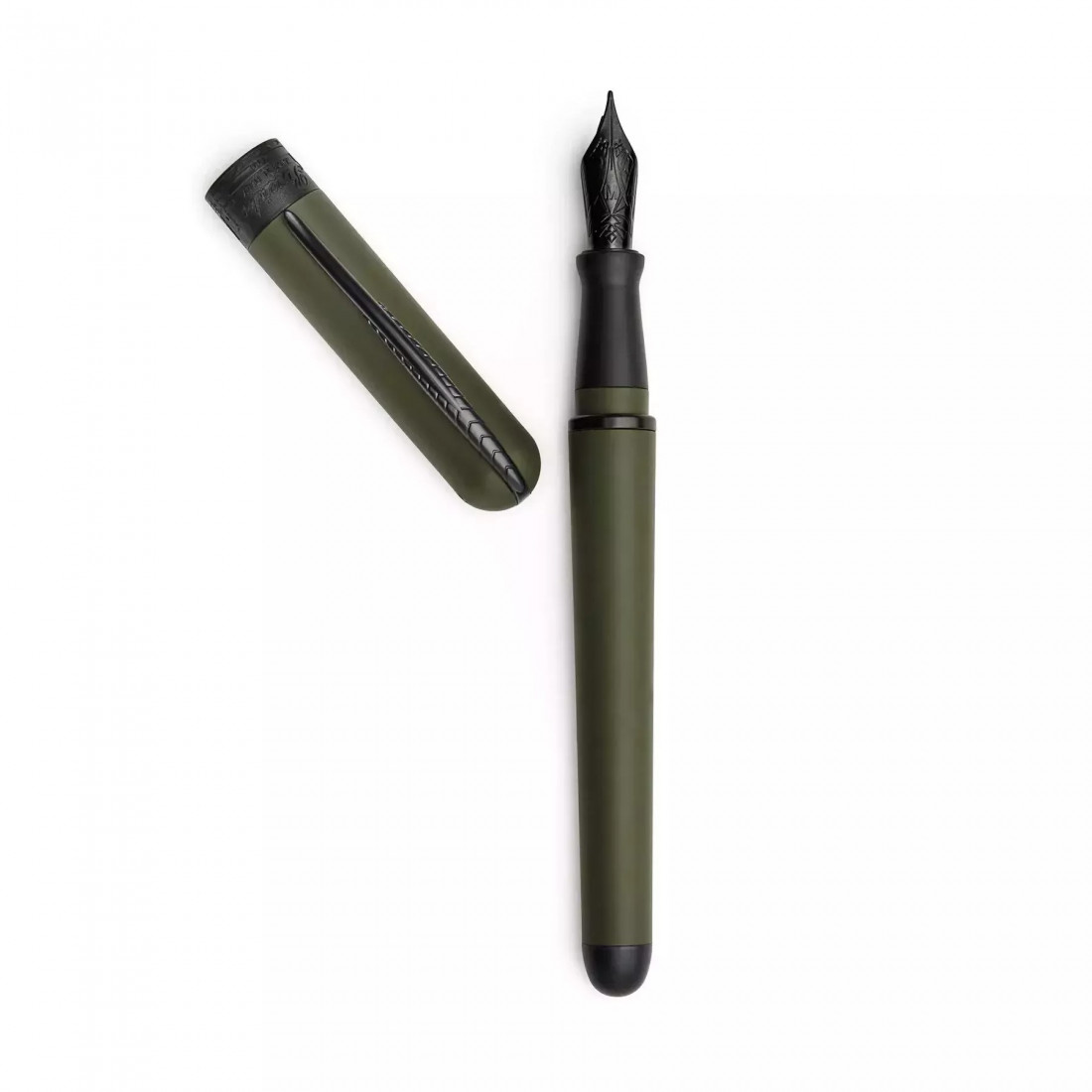 Pineider Avatar Ultraresin Military Green  Matt & Black Trims Fountain Pen