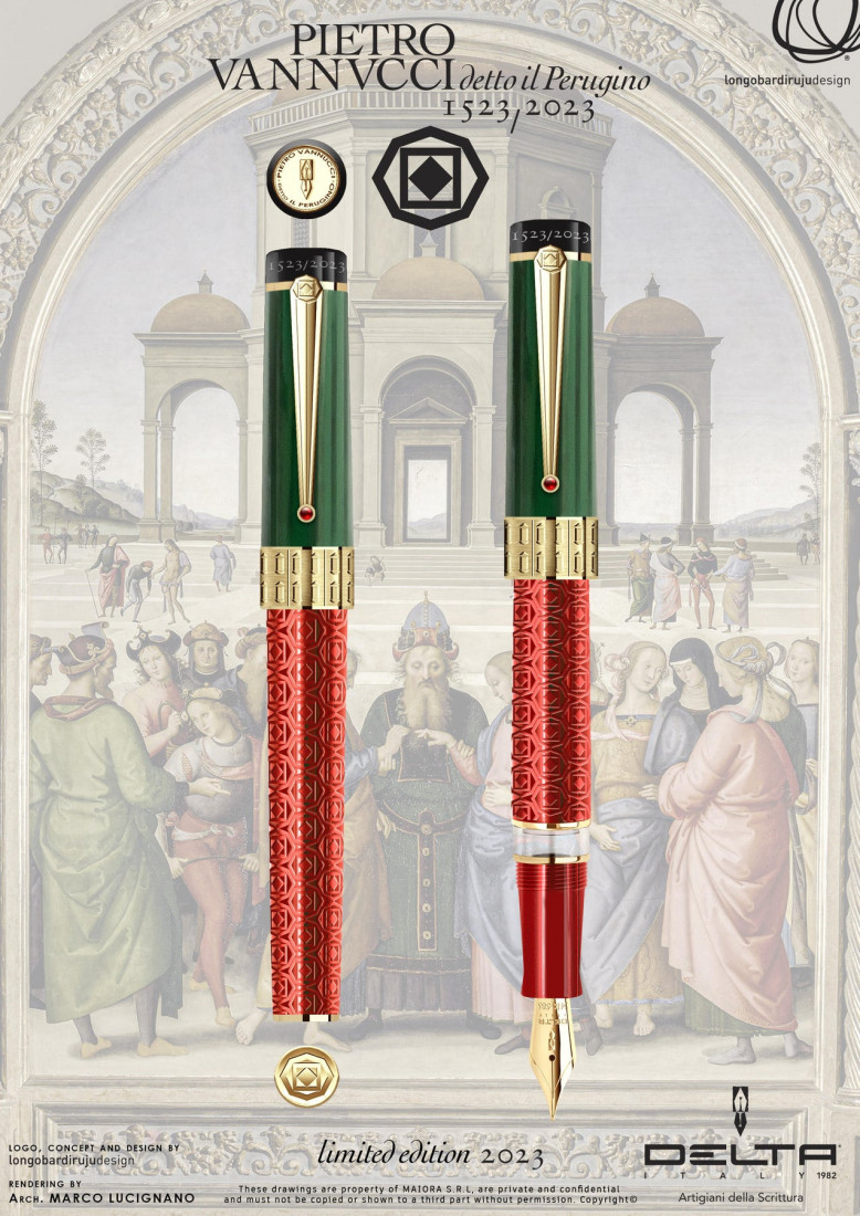 Delta Il Perugino - Pietro Vannvcci Fountain Pen (Limited edition to 188 pieces)