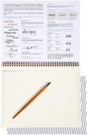 Brause  Calligraphy spiral pad 50 sheets ruled cream A4 96450B