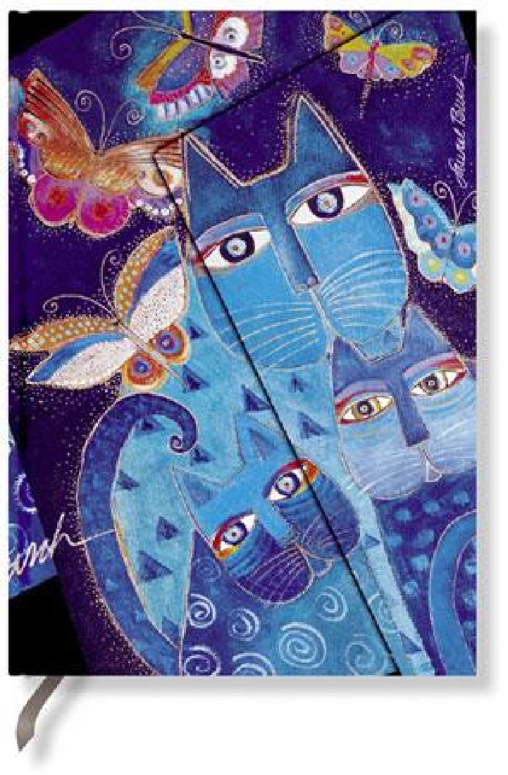 Notebook Blue Cats & Butterflies Midi PAPERBLANKS