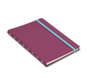 Filofax Notebook Refillable Ruled A5 Neutrals Plum 179524