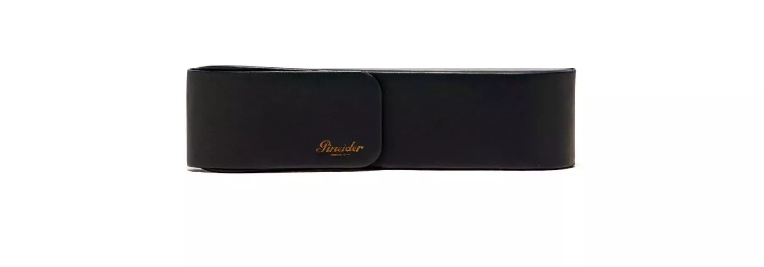 Pineider leather case black for 1 pens