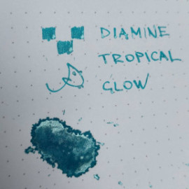 Diamine 50ml Tropical Glow Fountain pen shimmer ink