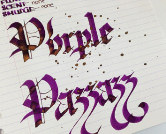 Diamine 50ml Purple Pazzazz Fountain pen shimmer ink