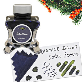Diamine Green Edition chameleon  Ink - Solar Storm, 50ml bottled ink