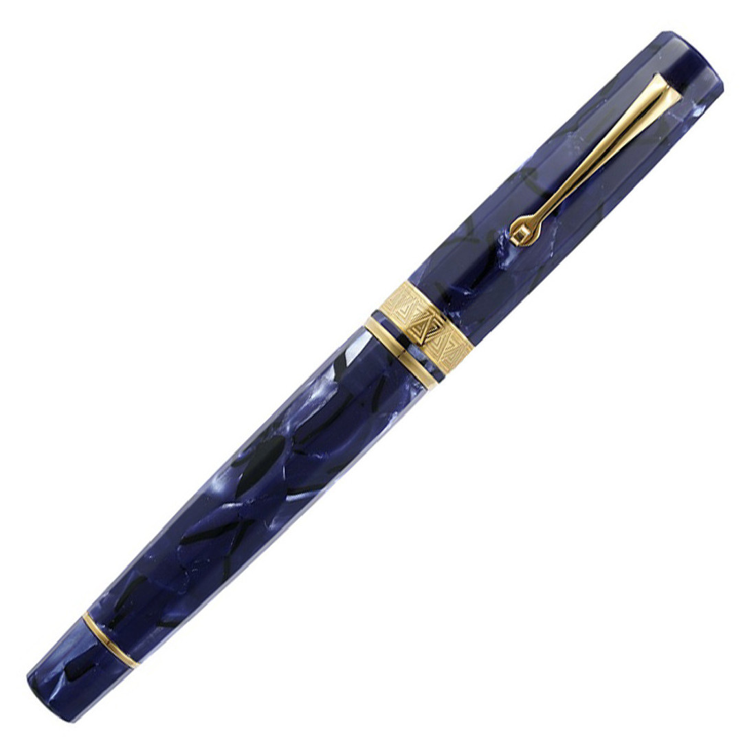 Omas Paragon Blue Royale Gold Trim Fountain Pen