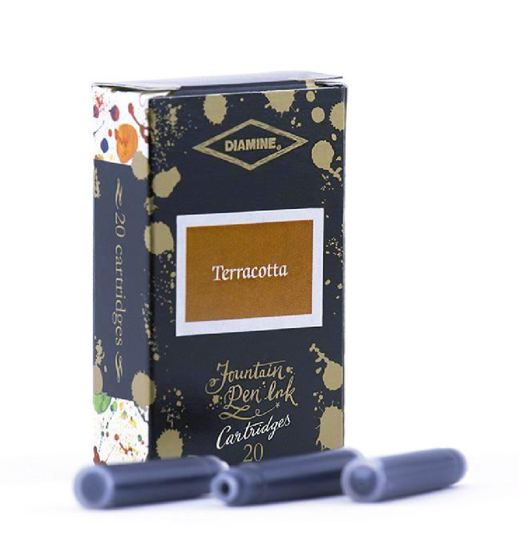 Diamine cartridges 150 anniversary 20pcs Terracotta