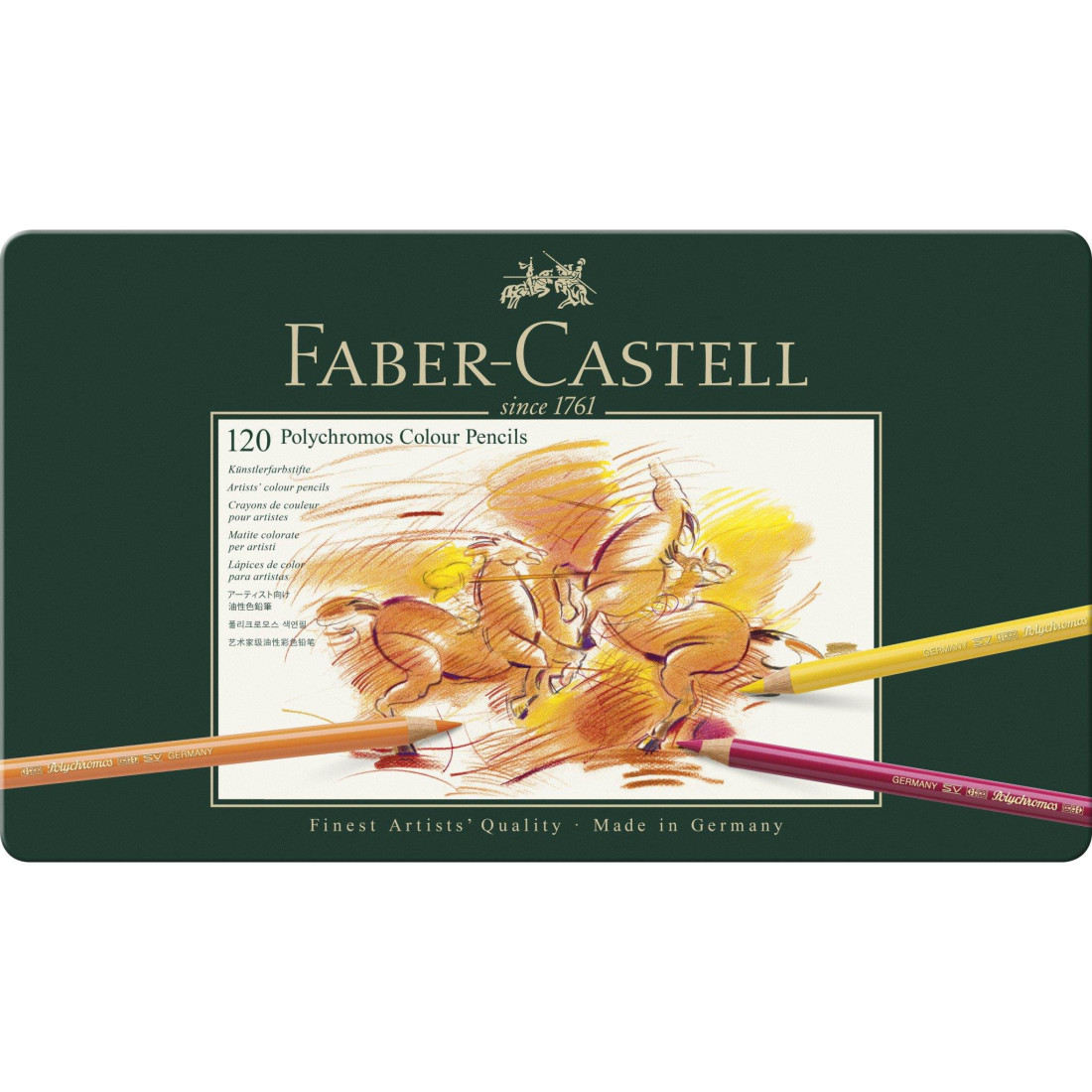 Faber Castell 110011 Colour Pencil Polychromos tin of 120