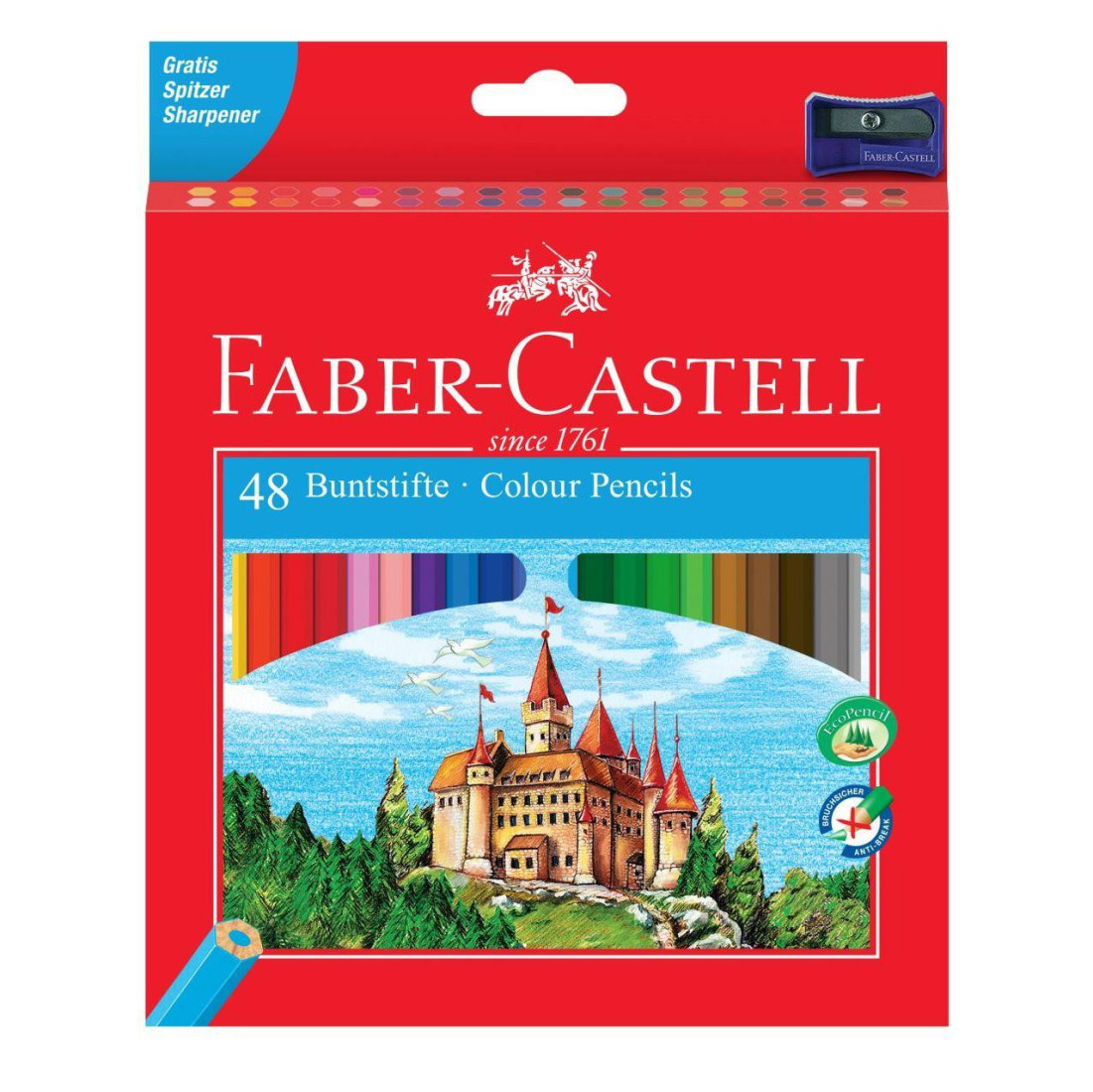 Faber Castell Classic Colour pencil cardboard wallet of 48  120148