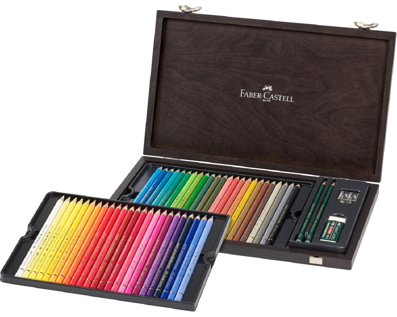 Faber Castell wooden case Polychromos Colour Pencils Set of 48 110006