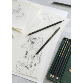 Faber Castell Pitt Graphite Matte Pencils  Tin of 6 115207