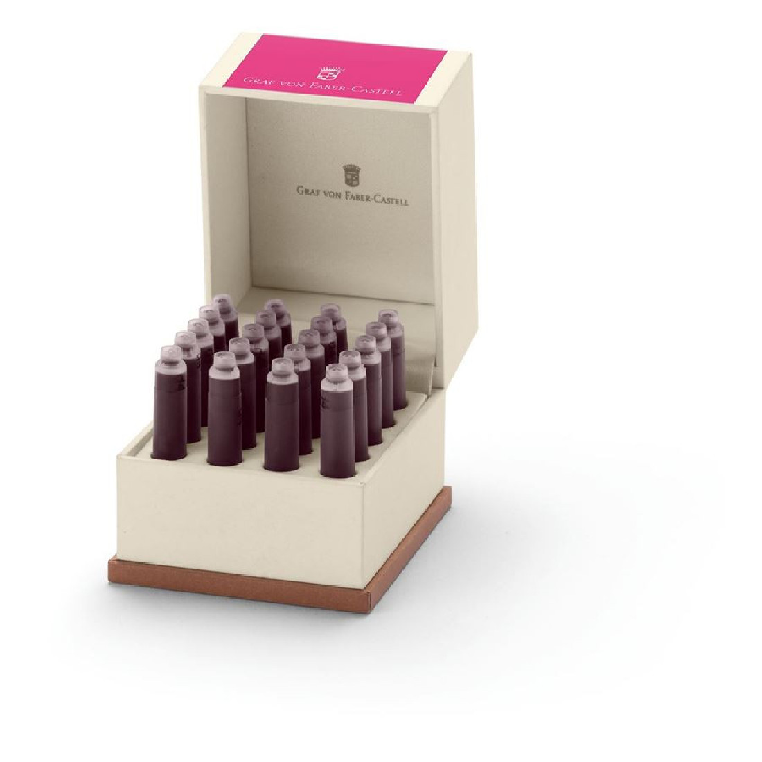 Graf Von Faber Castell, 20 ink cartridges Electric Pink 141144