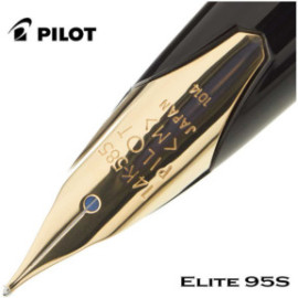 Pilot Elite 95S Black GT gold nib 14k Fountain pen