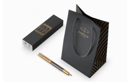 Parker IM Pioneers Collection Arrow Grey Lacquer GT Fountain Pen