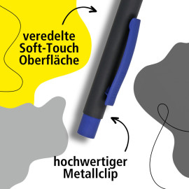 Online ballpen KS Soft Metal Black and Blue